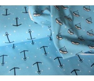 REST 20xm Jersey Maritim - Schiffchen hellblau